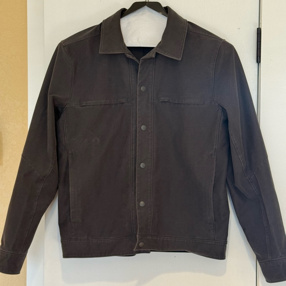 Men's M Lululemon M3CBYS City Excursion Jean Jacket Gray Stretch Water-Repellent
